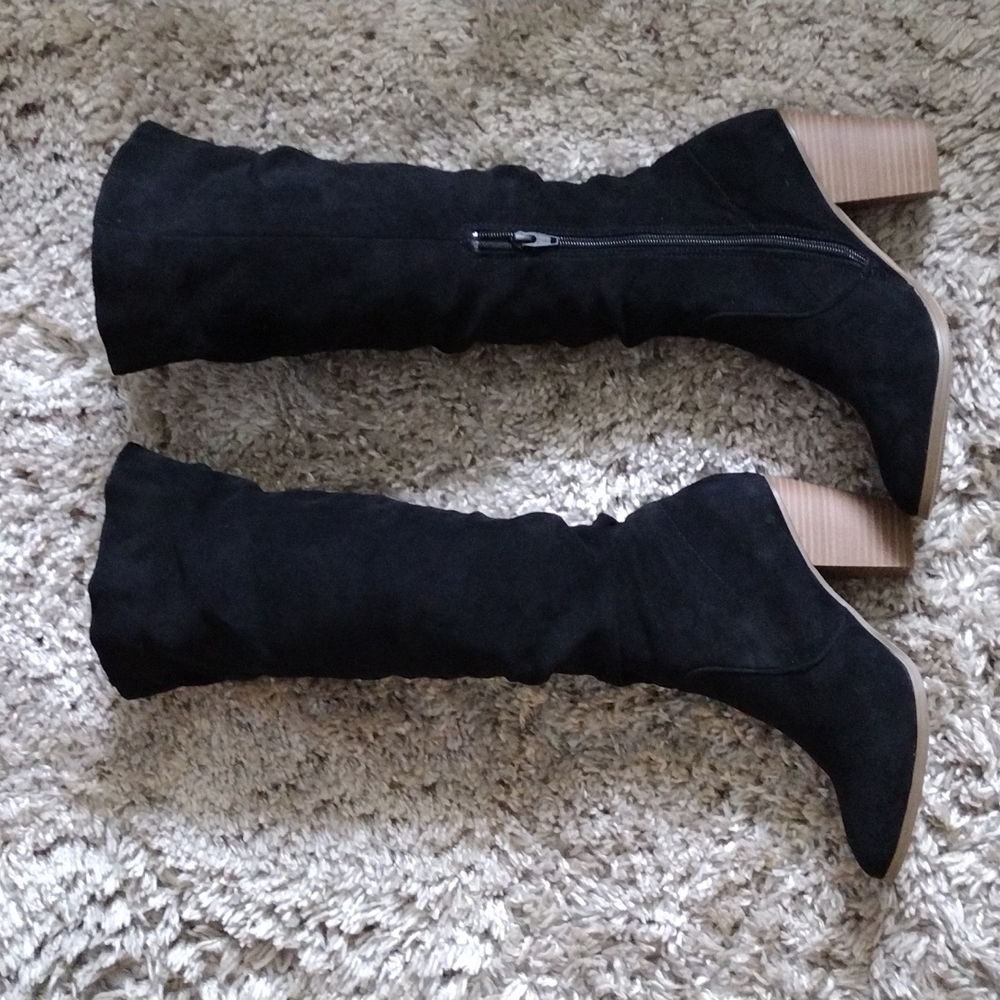 Tall black boots